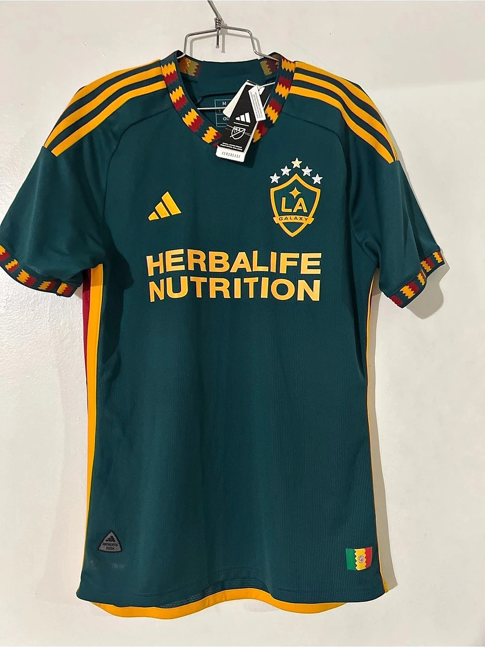 adidas LA Galaxy Authentic 2023/24 Away Jersey MLS Size Medium